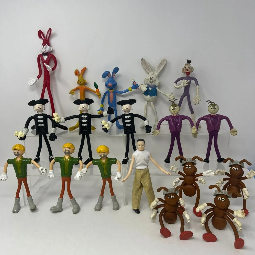 Bendos Bendable Action Figures Lot 26 Piece Multicolor Posable Toys